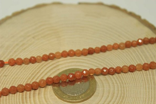 Akik Taşı Faset Kesim 4mm/10 adet (24045-1)