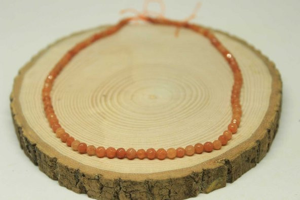 Akik Taşı Faset Kesim 4mm/10 adet (24045-1) - Resim 3