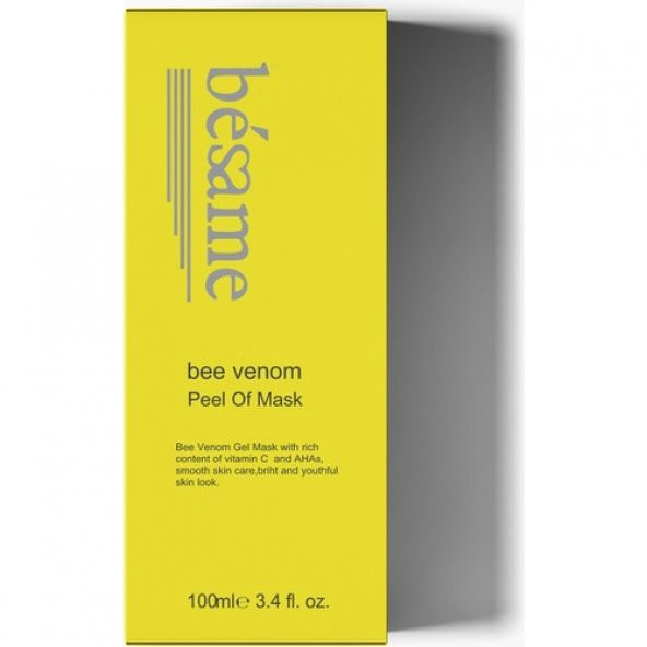 Besame Soyulabilir Arı Yüz Maskesi - Bee Venom Peel Of Mask 100 ML - 3