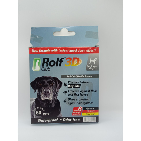 Rolf 3D Clup köpek pire tasması 60 CM