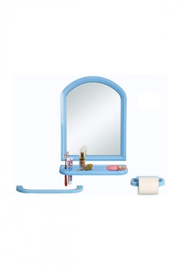 Steel Mirror Banyo Ayna Seti