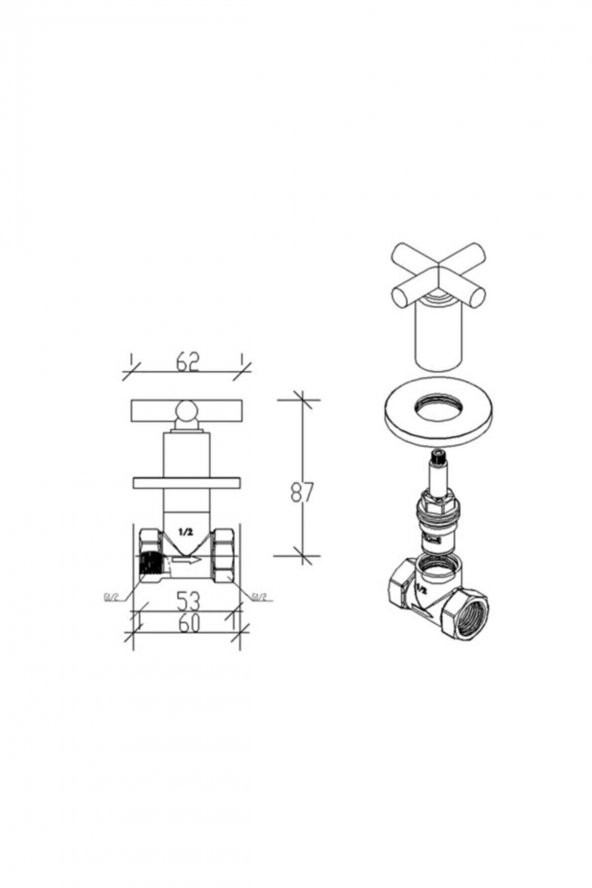 Cross (pprc) Stop Valf - 2