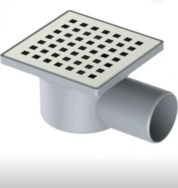 Maxiflow 10X10 Q50 Yandan Çıkışlı Yer Sifonu - 1