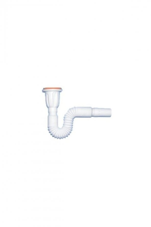 ÇEKVALFLİ  SİFON  MUFMATİK  ( KOKU  ÖNLEYİCİi ) Körüklü Lavabo Sifonu Plastik Süzgeçli - 2