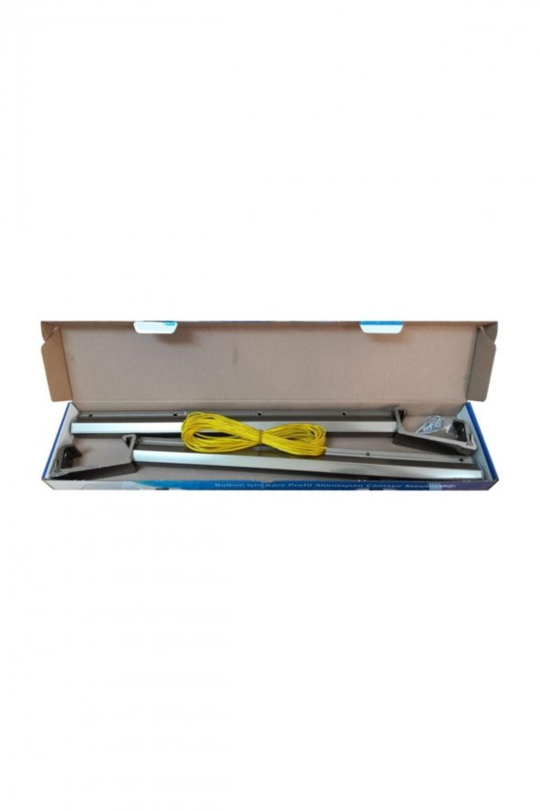 Kare Küpeşte Alüminyum Balkon Çamaşırlık Kurutmalık 80x30 100000070-80x30 - 2