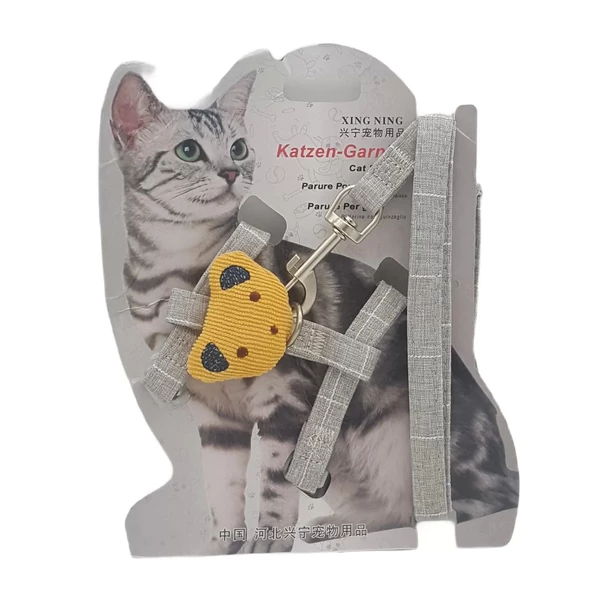 Kedİ Küçük Irk Köpek Göğüs Tasması Uzatmalı Ayıcık Desenli - 5