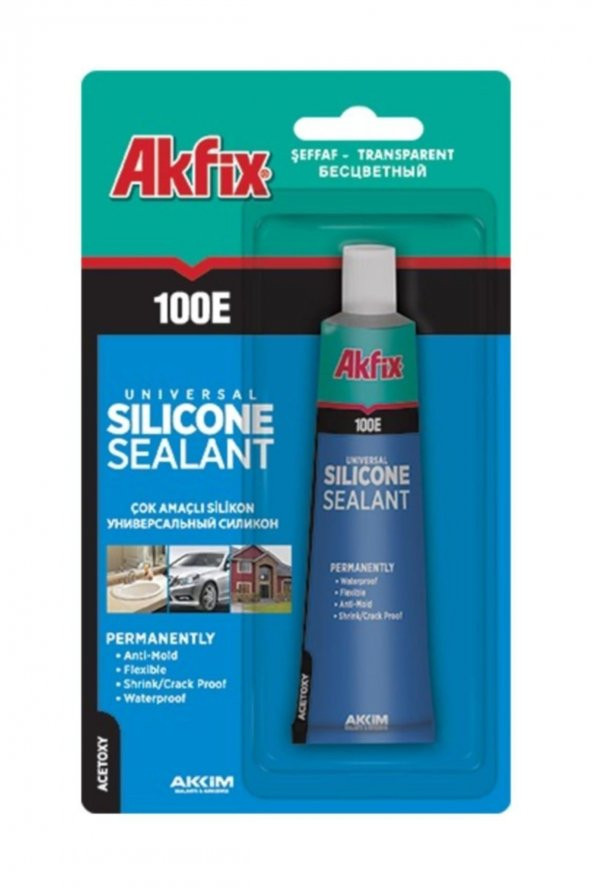 100e Şeffaf Tüp Silikon 50 ml