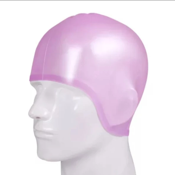 Siyah Silikon Renkli Bone Düzrenk Slikon Bone  Pembe Standart