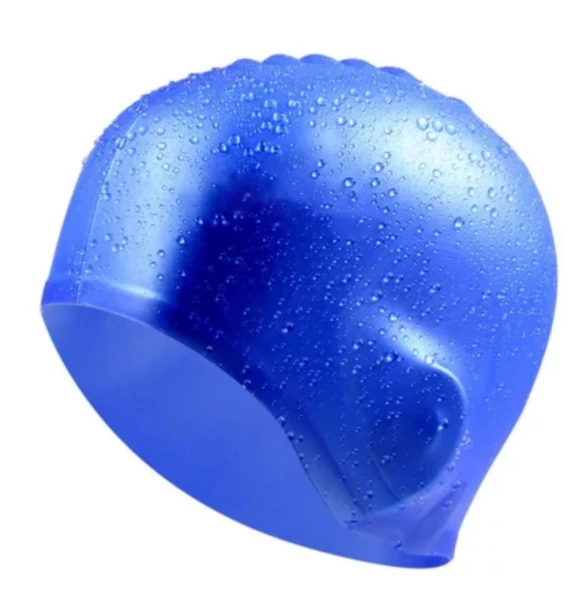 Siyah Silikon Renkli Bone Düzrenk Slikon Bone  Mavi Standart - 6