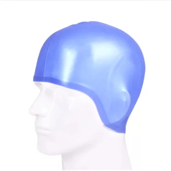 Siyah Silikon Renkli Bone Düzrenk Slikon Bone Açık Mavi Standart