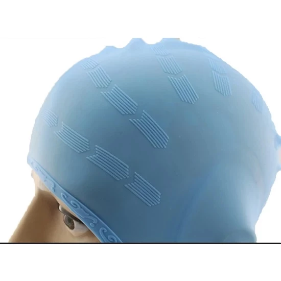 Siyah Silikon Renkli Bone Düzrenk Slikon Bone Açık Mavi Standart - 4