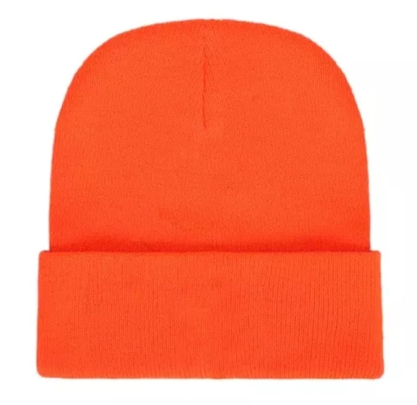 Neon Turuncu Basic Bere Unisex Turuncu Bere Antrasit Standart - 6