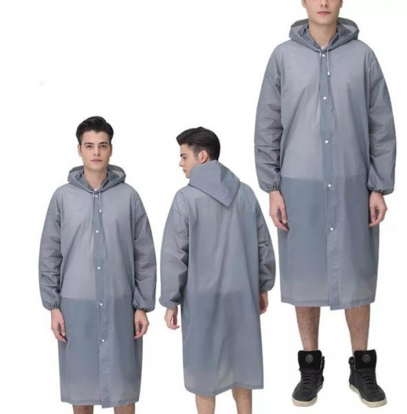 Marlux Unisex Yağmurluk MRC-801  Gri - 4