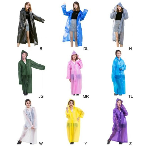 Raıncoat Yağmurluk - Siyah Bordo Tek Ebat - 3