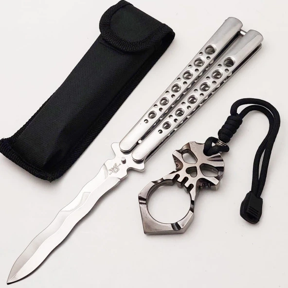 23 Cm Komple Perçinli Çelik Kılıflı Çakı Bıçak Kamp & Outdoor