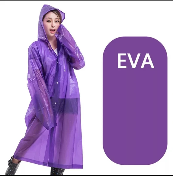 Raıncoat Yağmurluk - Siyah  BEYAZ-SARI-PEMBE-SİYAH-GRİ XL - Resim 4