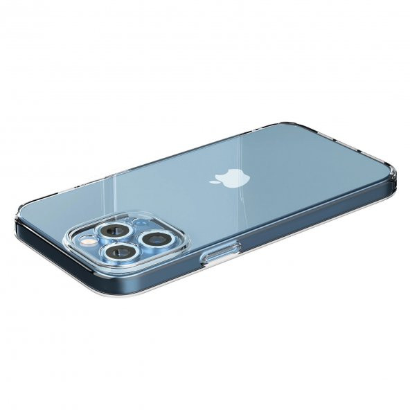 FitCase iPhone 14 Pro Max Kılıf Kamera Korumalı Silikon Şeffaf Arka Kapak - 3