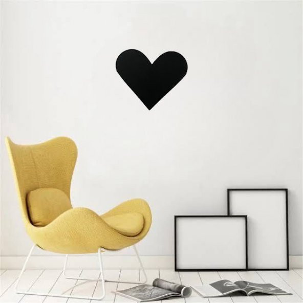 Metal Lazer Kesim Kalp Figürlü Dekoratif  Tablo 17x15 cm