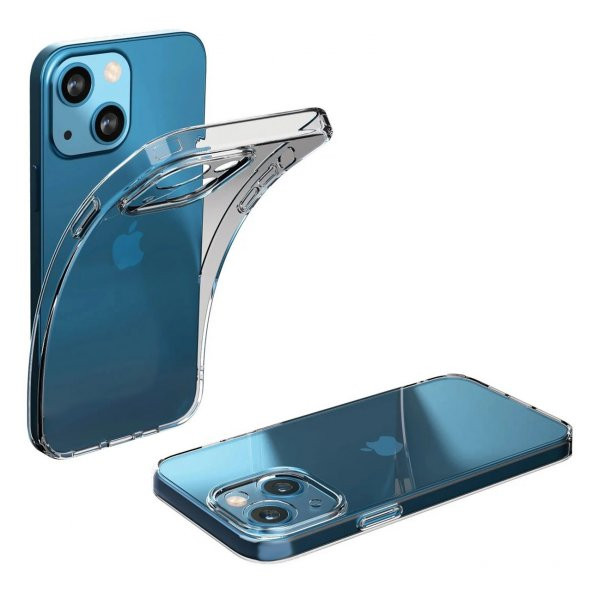 FitCase iPhone 14 Plus Kılıf Kamera Korumalı Silikon Şeffaf Arka Kapak - 5