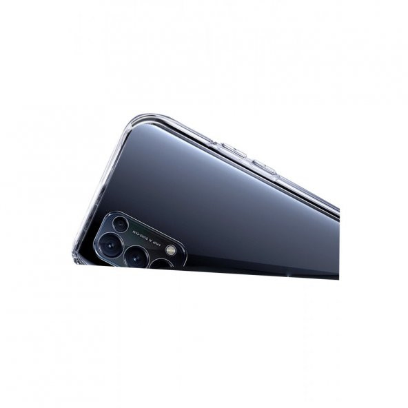 FitCase Oppo Reno 5 Kılıf Kamera Korumalı Silikon Şeffaf Arka Kapak - 3