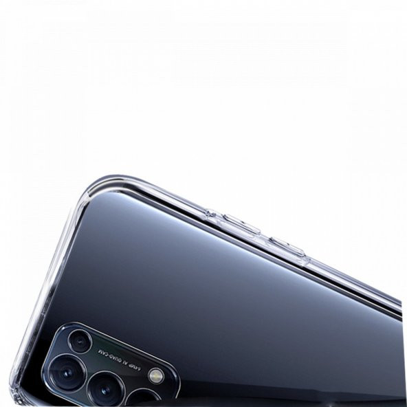 FitCase Oppo Reno 5 Pro 5G Kılıf Kamera Korumalı Silikon Şeffaf Arka Kapak - 3