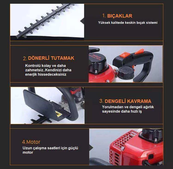 Gardenpro HT-230 Benzinli Çit Budama Makinası TKXZ1E-32/1 - 3