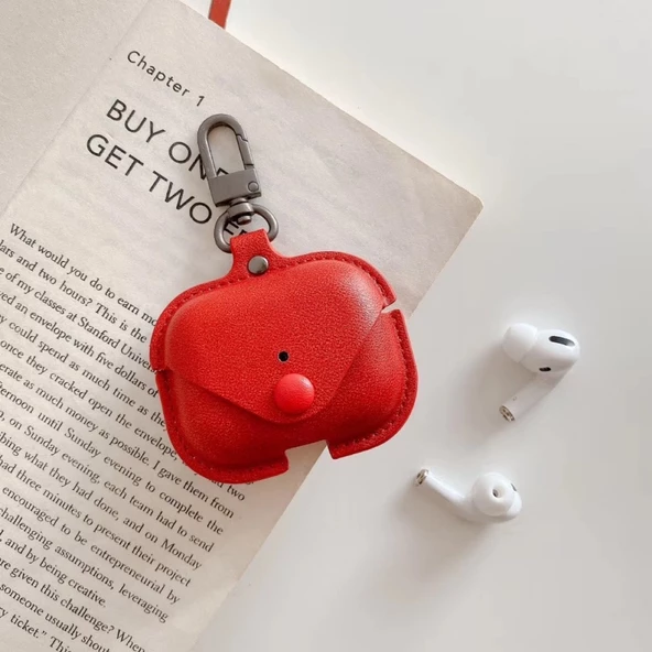 FitCase Apple AirPods 3 Uyumlu Kılıf Borsa Kapaklı Askılı - 10