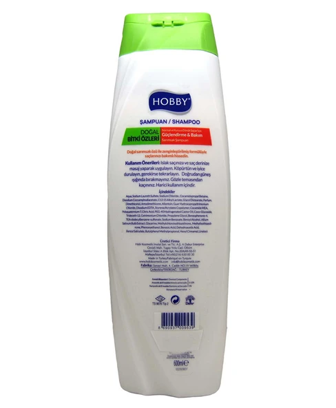 Hobby Sarımsak Özlü Bitkisel Şampuan 600 ml | Güçlendirici Bakım - Resim 2