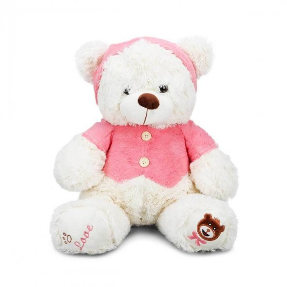 01014 Puffy Friends T-Shirtlü Sevimli Peluş Ayı 43 cm