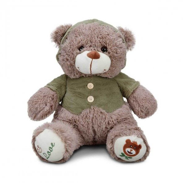 01014 Puffy Friends T-Shirtlü Sevimli Peluş Ayı 43 cm - 6