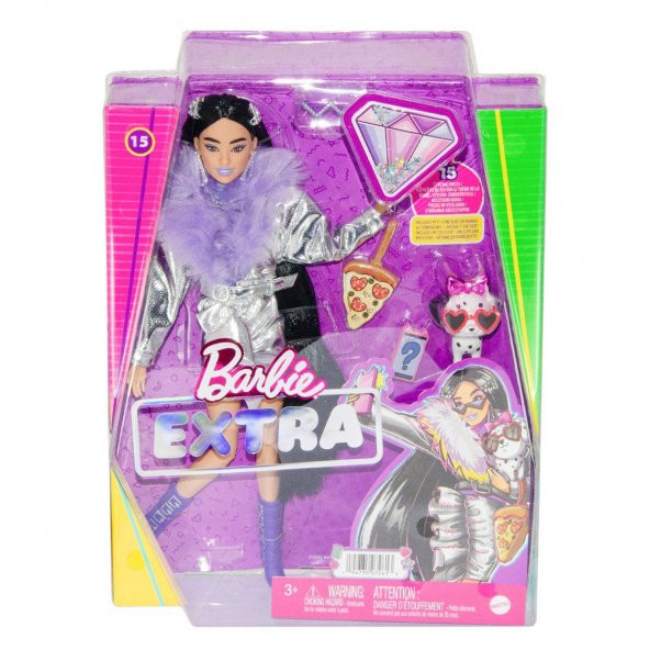 HHN07 Barbie Extra - Mor Botlu Bebek