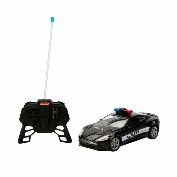 20357 Uzaktan Kumandalı Suncon Işıklı Polis Arabası 21 cm - 5
