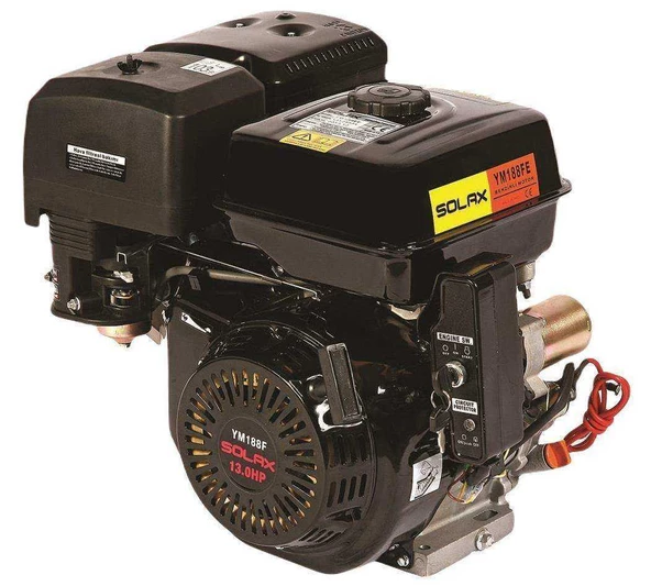 Solax YM188FE Marşlı Benzinli Motor Kamalı Krank 25 mm 13 Hp