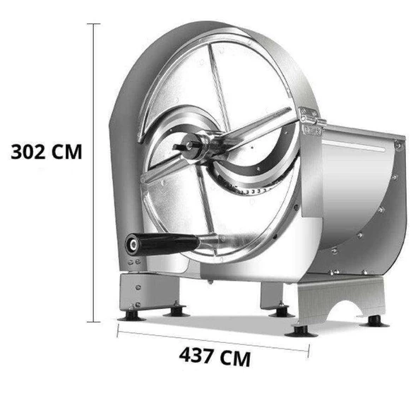 Dalle Manuel Ayarlanabilir Paslanmaz Çelik Meyve Sebze Dilimleme - 5
