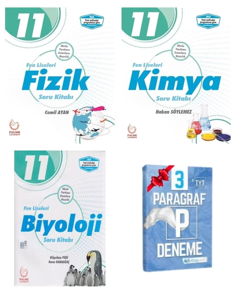 11. Sınıf Fen Liseleri Fizik Kimya Biyoloji Soru Kitabı
