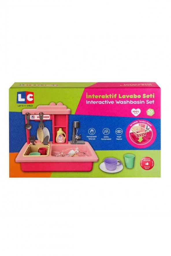 Lets Be Child LC Pilli Lavabo Seti İnteraktif LC-30916