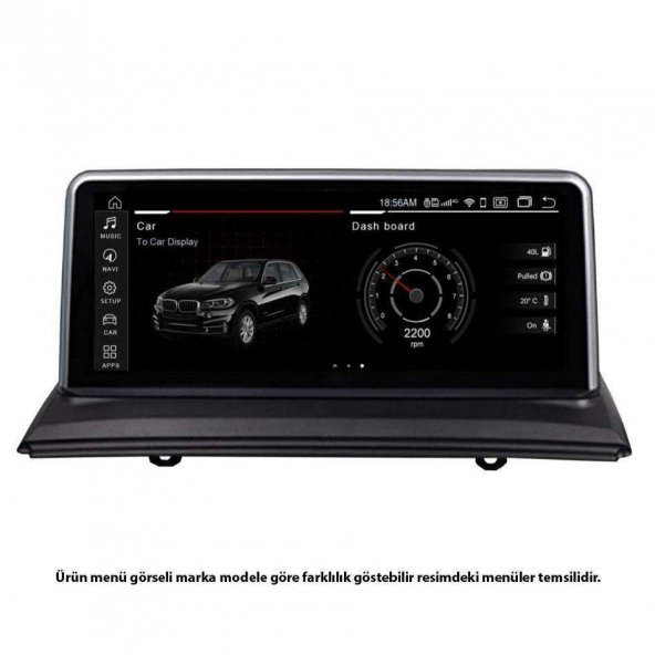 BMW E83 X3  Anroid NBT 4 Ram 64 Hafıza I Driver Qualcomm İşlemci 8 Çekirdek 4G Kablosuz CarPlay 10.25 İnç 2004-2009 - 3