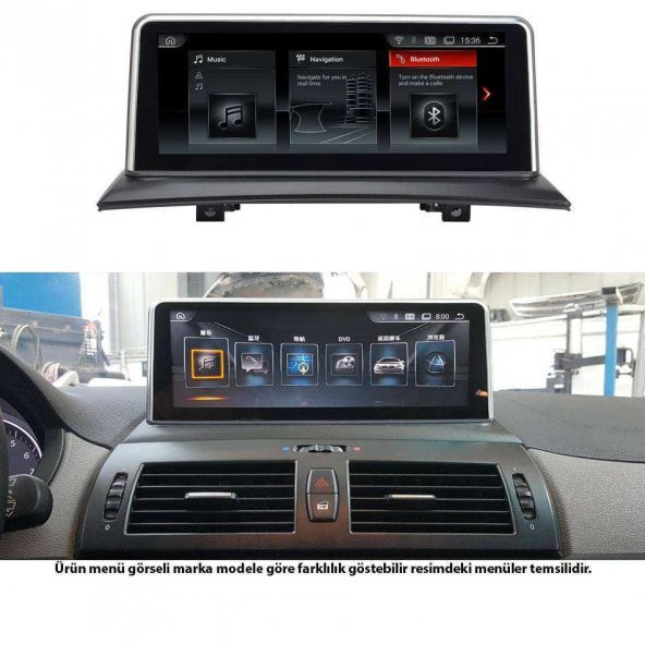 BMW E83 X3  Anroid NBT 4 Ram 64 Hafıza I Driver Qualcomm İşlemci 8 Çekirdek 4G Kablosuz CarPlay 10.25 İnç 2004-2009 - 4