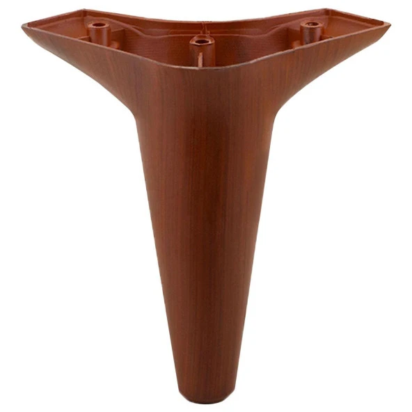 Aspen Lüks Mobilya Kanepe Sehpa TV Ünitesi Koltuk Ayağı 15 cm Kahverengi Ahşap Desenli Baza Ayak (10 ADET) - 7