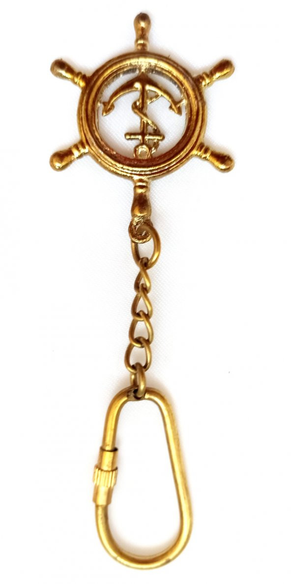 Dümen Şekilli Pirinç Anahtarlık Hediyelik Eşya - 2