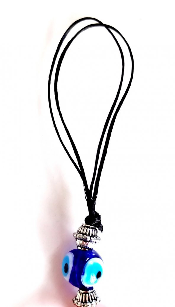 Kırmızı Renk Damla Model Nazar Boncuklu El Yapımı Duvar Süsü - Resim 2