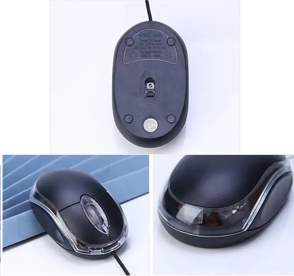 Hadron H5601 Kablolu Işıklı Fare Optik Mouse - 3
