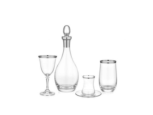 Decorium Dalıa 02 49 Parça Cam Su Seti (Şişe 12lı) - Resim 2