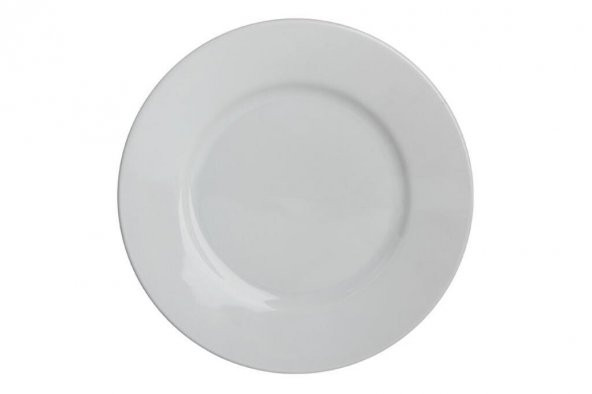 Porland Bella 12 Adet Beyaz Düz Tabak 21cm - 2
