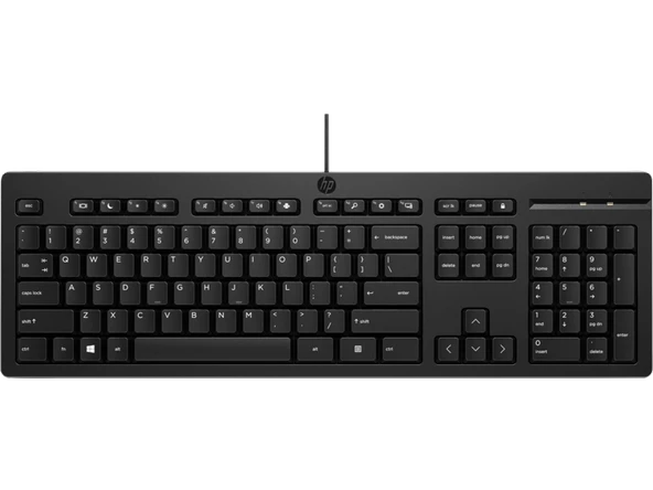 HP 125 KABLOLU KLAVYE SİYAH 266C9AA - 8