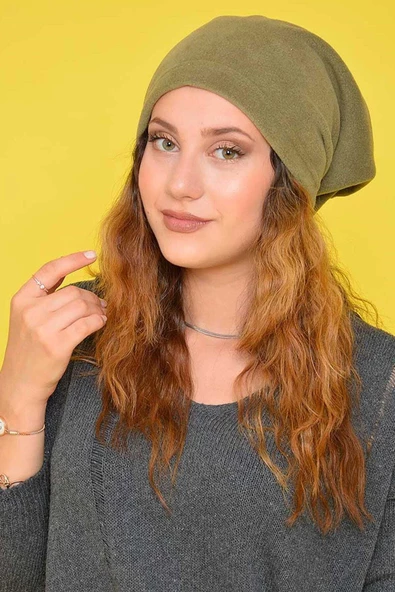 Siyah Polar Boyunluk Bayan Polar Boyunluk Bere  Haki - Resim 2