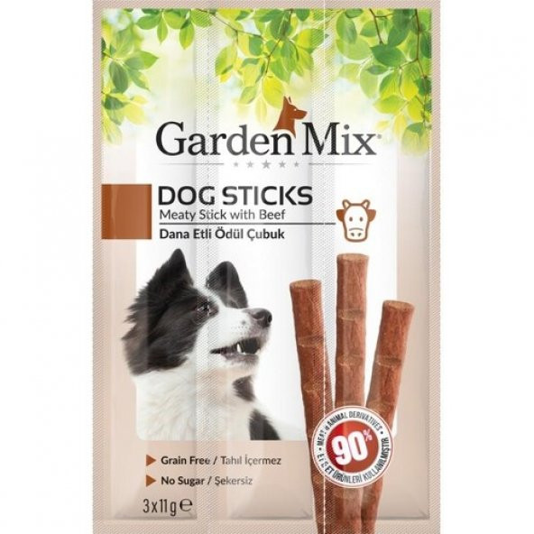 Gardenmix Dana Etli Köpek Stick Ödül 3*11g 1 adet Skt: 01/2024