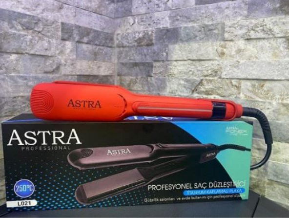 Astra L021 Profesyonel Kırmızı Saç Düzleştirici - 2
