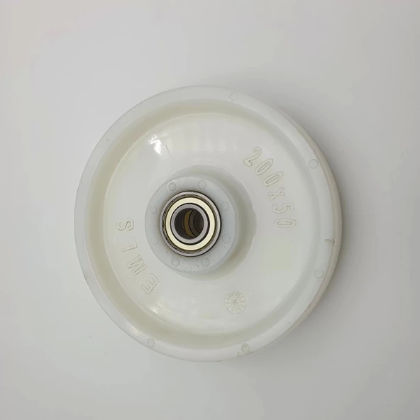 Transpalet Tekeri Poliamid Bilyalı Rulmanlı Beyaz 200x50x20 - 6