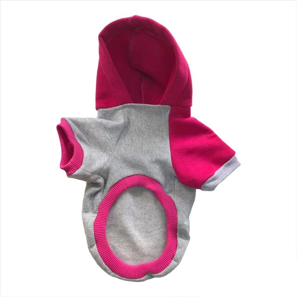 Pink Amigo Kapşonlu Sweatshirt Köpek Kıyafeti Köpek Elbisesi - 6